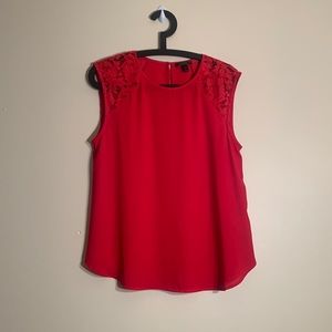J Crew size 10 Women Red Tank Top